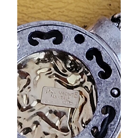 TAGLIAMONTE Cameo 14K Gold Enhancer Pendant 925 Menagatti Bezel Italy Necklace - Picture 8 of 8